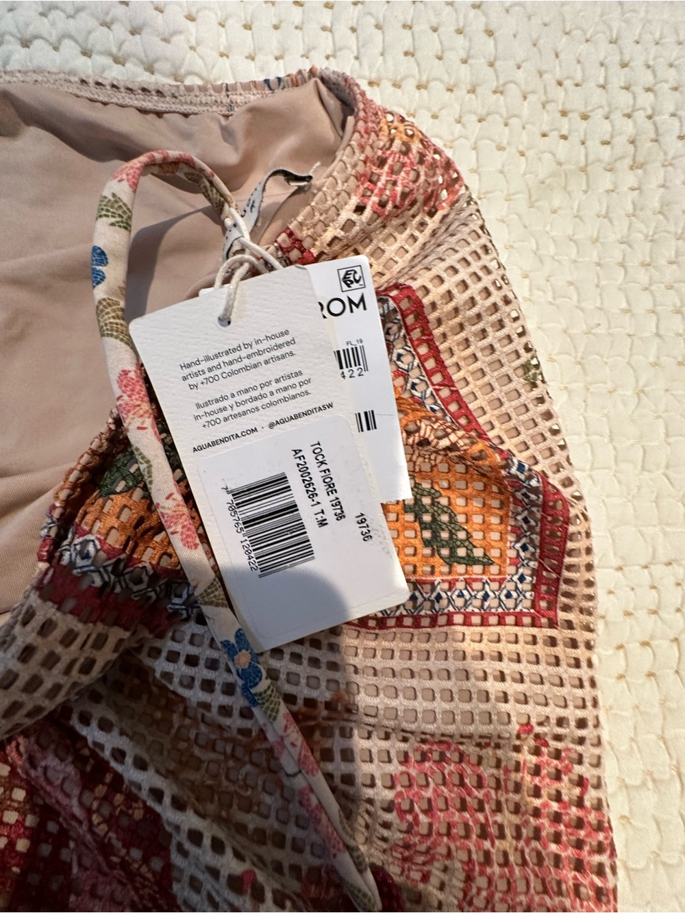 Agua Bentida Tock Fiore Cover-Up Skirt - Picture 10 of 10